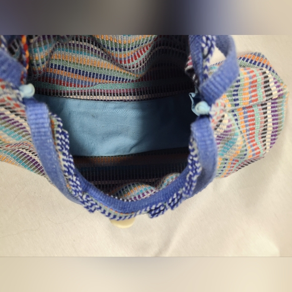 Hamro fair-trade hand loomed knit bohemian bag with matching clutch - Picture 7 of 7